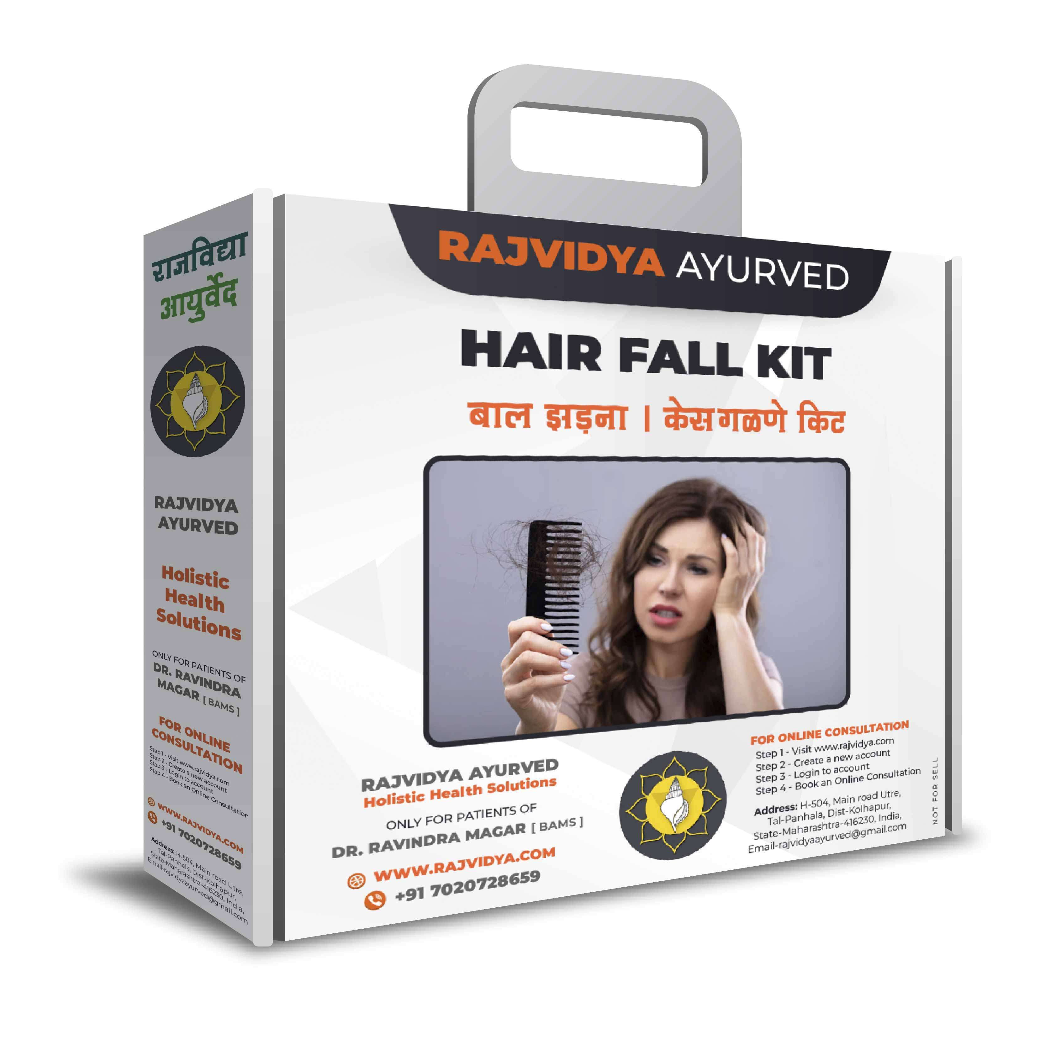 Ayurvedic Hair Fall Control Kit – Ayurvedic Remedy for Stronger Hair